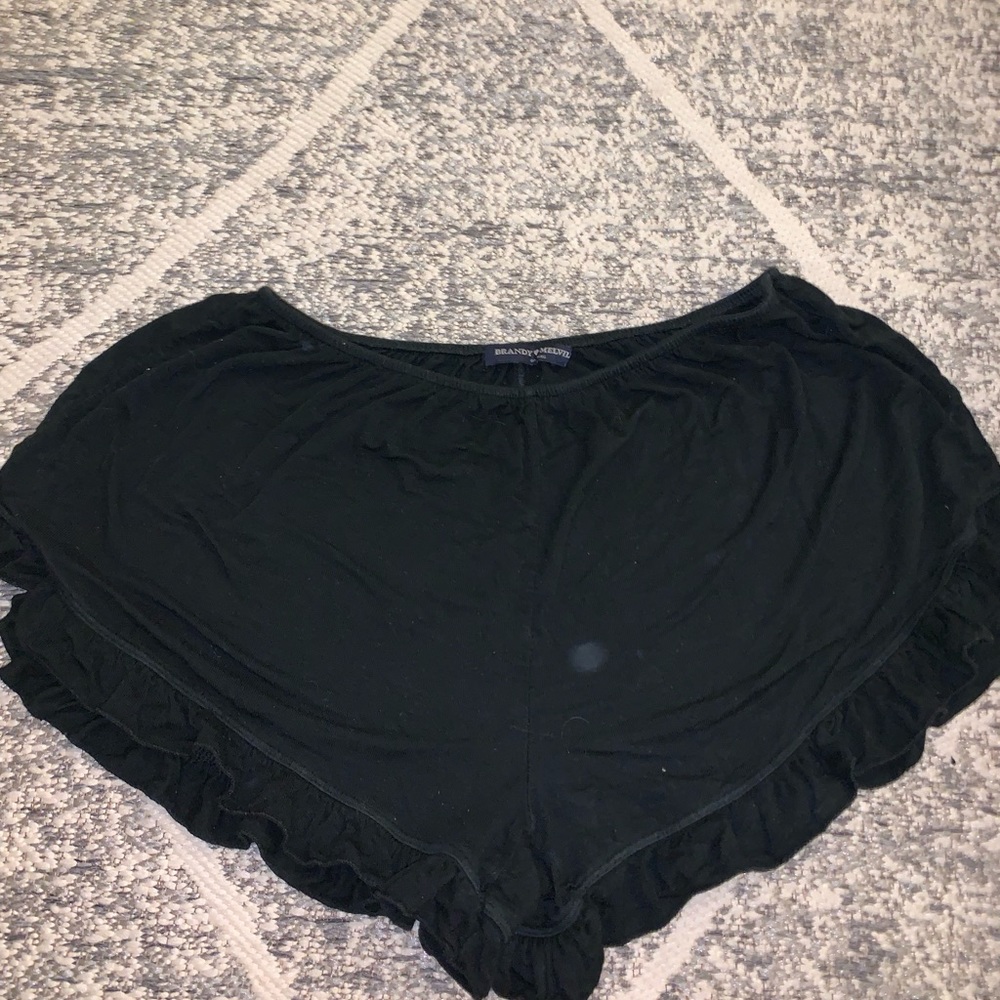 brandy melville ruffle shorts